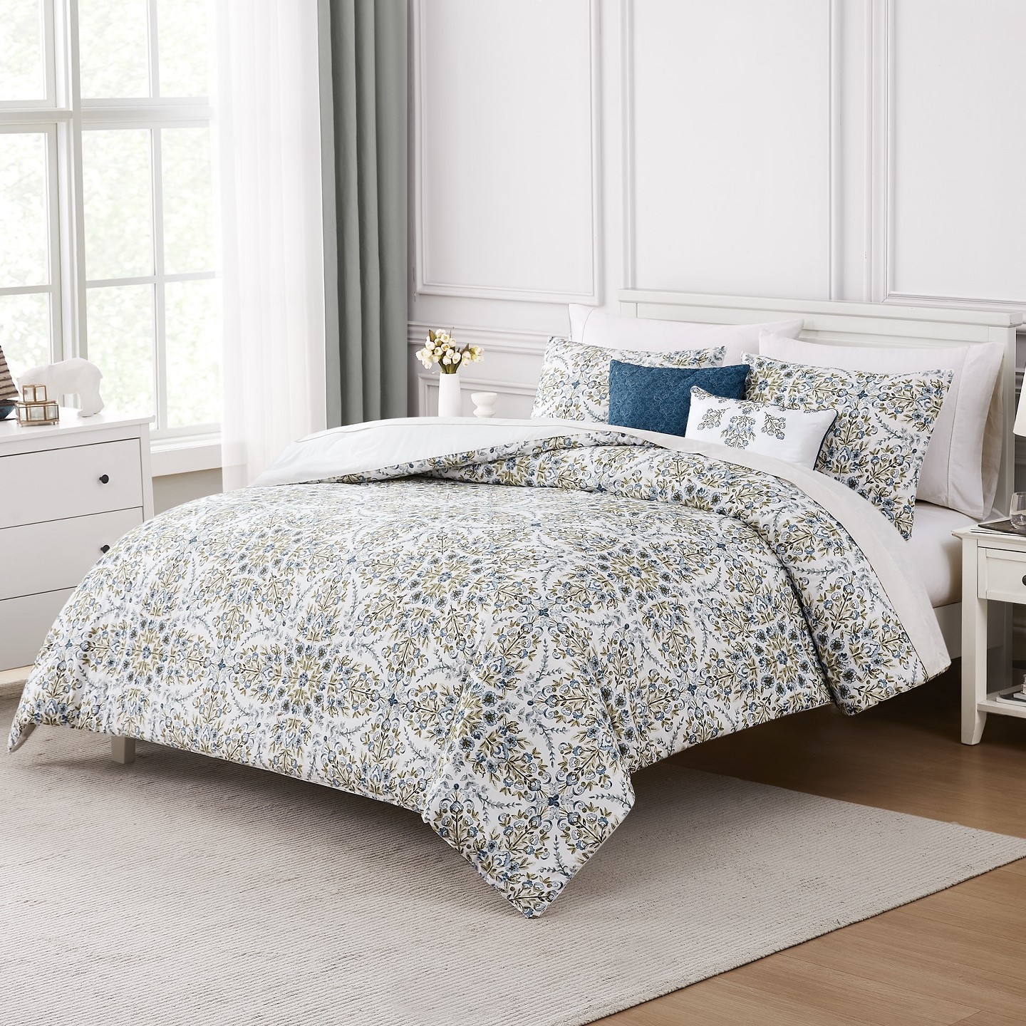 Комплект с одеялом Modern Threads Matisse 5-pc Reversible Printed Comforter Set — фото 1