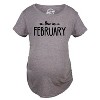 Maternity Due In January Funny T shirts Pregnant Shirts Announce Pregnancy Month Shirt - Crazy Dog Maternity T Shirt - 2 of 4