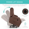 Best Choice Products Electric Power Lift Linen Recliner Massage Chair Furniture w/ USB Port, Heat, Cupholders - 3 of 4