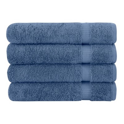 4pc Villa Bath Towel Set Blue - Royal Turkish Towel