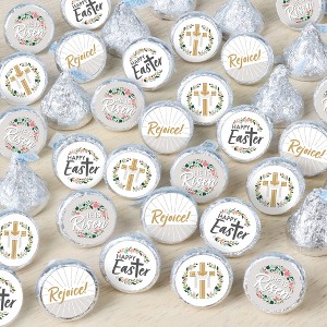 Big Dot of Happiness Religious Easter - Christian Holiday Party Small Round Candy Stickers - Party Favor Labels - 324 Count - 1 of 4