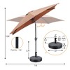 Ainfox 9ft Patio Umbrella With Round Umbrella Base - 3 of 4