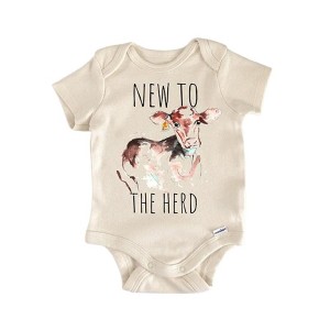 Cow Bull Animal Farm Farmer - Baby Boy Girl Clothes Infant Onesie® Funny Cute Newborn GS1 - 1 of 4