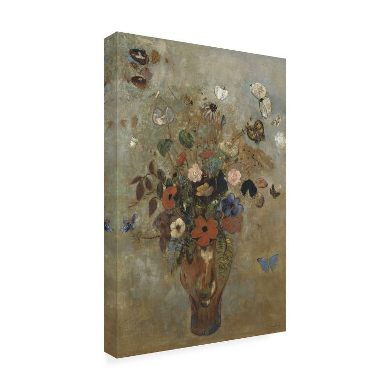 12&#34; x 19&#34; Odilon Redon &#39;Still Life with Flowers&#39; Unframed Wall Canvas - Trademark Fine Art, 3 of 6