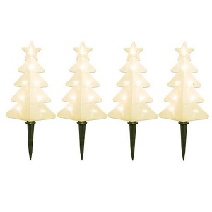 GE StayBright Random Sparkle 32 LED Tree Pathway Set Warm White 4-Count 5-Feet - 1 of 4
