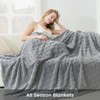 Cozy Bliss Plush Waffle Fleece Throw Blanket, Ultra Soft Comforter Style Home Blanket - 4 of 4