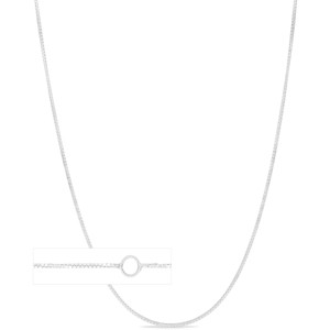 14k Yellow Gold or White Gold 0.8mm Single Extendable Solid Box Chain Adjustable Necklace, 16" - 18 Inch - 1 of 4