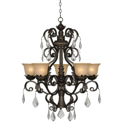 Kathy Ireland Ramas de Luces Bronze 31" Wide Chandelier