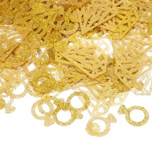 Unique Bargains Plastic Metallic Foil Rings Sequin Sprinkles Texture Waterproof Confetti 30g - 1 of 4