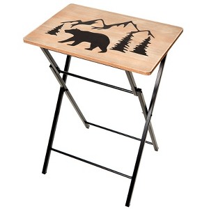 The Lakeside Collection Lodge Folding Tables - Bear - 1 of 4