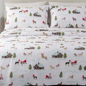 Great Bay Home Cotton Printed Flannel Sheet Set