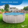 Aquarian Phoenix 18' x 52" Steel Frame Above-Ground Pool Kit, DIY Family Size Backyard Pool with Sand Filter Pump, Ladder, Liner, Skimmer, and Net - 2 of 4
