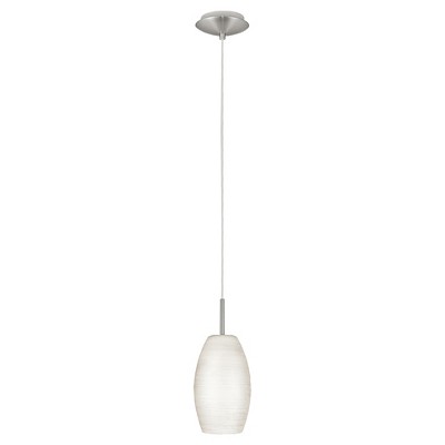 Batista 1 Mini Light Pendant Ceiling Light 4.75" Diameter Matte Nickel - Eglo