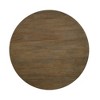 47.25" Cillin Dining Table Walnut Antique White Finish - Acme Furniture: Round, 4-Seater, Wood Composite Base - 3 of 4
