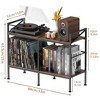 MOEPISY Vinyl Record Storage, Record Player Cabinet, Record Player Stand with Vinyl Storage - 3 of 4
