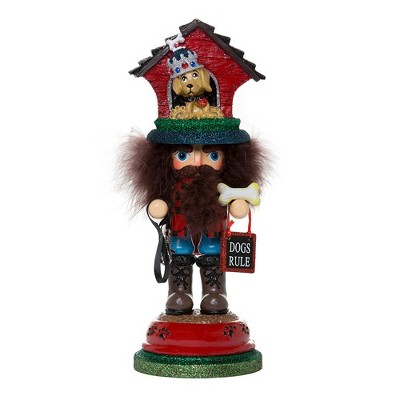 Kurt Adler 13" Hollywood Doghouse Hat Nutcracker