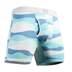 SHEATH 4.0 MEN'S DUAL POUCH BOXER BRIEF - OCEAN WAVE. - 1 of 4