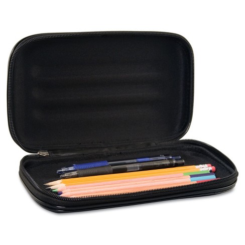 Enday Big Capacity Pencil Case, 3 Compartments Pencil Bags With Zipper,  Black : Target