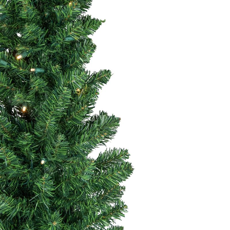 Northlight 6' Pre-Lit Northern Balsam Fir Pencil Artificial Christmas Tree, Warm Clear LED Lights, 4 of 9