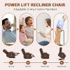 RONSHIN Power Lift Recliner Chair with Heat and Massage, Oversized Electric Recliner for Elderly,Home Theater Seat with 2 Cup Holders&Glider Function - 2 of 4