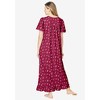 Dreams & Co. Plus Size Long Floral Print Cotton Gown - 3 of 4