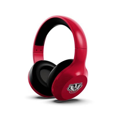 NCAA Wisconsin Badgers Wireless Bluetooth Over-Ear Headphones