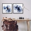 Stupell Industries Blue Modern Flowers Black Framed Giclee Art (Set of 2) - 2 of 4