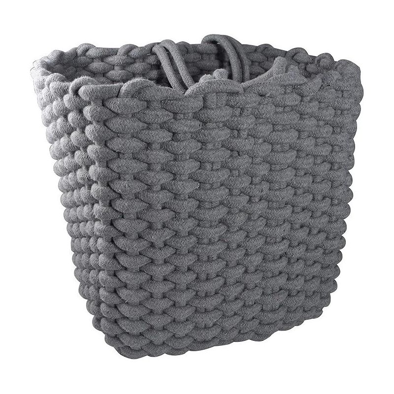 Stor-All Square Cotton Woven Basket With Handles For Organizing Great For Storage Basket Laundry Toys, 1 of 3
