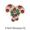 Unique Bargains Christmas Brooches Alloy Dripping Wax Green 0.79"x0.79" 1 Pc - 3 of 4