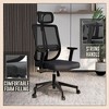 LeisureMod Modern Office Chair with Mesh Back and Headrest Adjustable Height 360 Degree Swivel and Tilt Nift Series - 4 of 4
