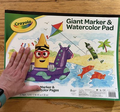 Crayola Fingerpaint Pad, Giant - 25 fingerpaint pages