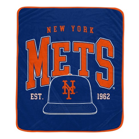 Mlb New York Mets Vintage Arch Block Ultra Soft Blanket Target