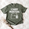 Simply Sage Market I Carry Monsters Purse Garment Dyed Tee - 3 of 4