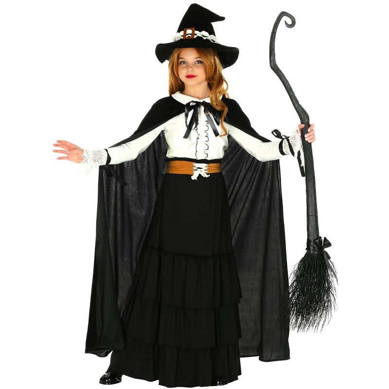 HalloweenCostumes.com Girl's Salem Witch Costume, 1 of 2