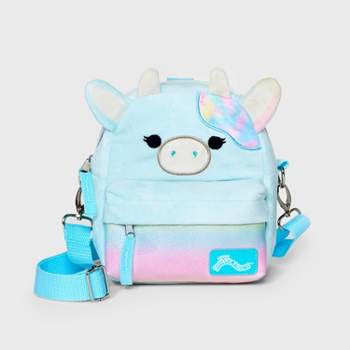 Kids' Squishmallows 6.5" Plush Convertible Mini Crossbody Backpack - Blue