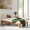 MAYEERTY Solid Wood Platform Bed Frame Wooden Slat Support Noise-Free No Box Spring Required - 2 of 4