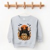 Black Cats Pumpkin Vintage - Toddler Graphic Sweatshirt and Youth Graphic Sweatshirt - 2 of 3