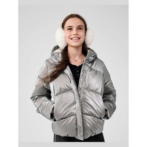 The Children's Place Girls Long Sleeve High Shine Midweight Microfleece Lined Puffer Jacket - 1 of 4