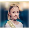 VeryMerryMakering 12th Birthday Princess Tiara and Glitter Sash Set Gift, Gold - image 2 of 3