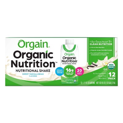 Photo 1 of **BB:11/16/2022*- Orgain Organic Nutritional Shake - Sweet Vanilla Bean - 12ct