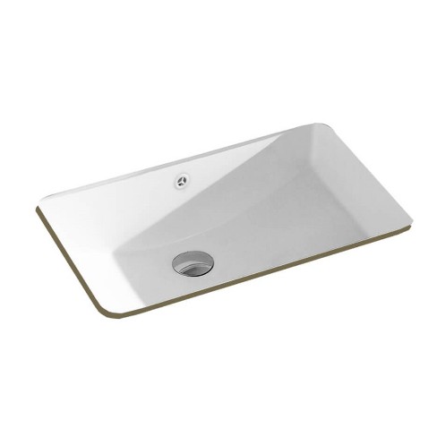 Fine Fixtures Undermount Vessel Bathroom Sink - 17" X 12" - White : Target