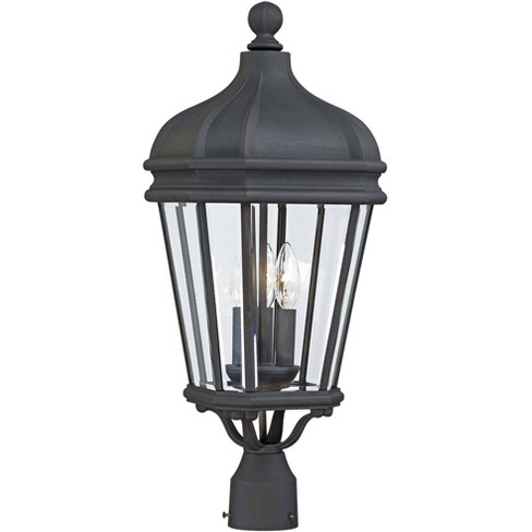 Minka Lavery Rustic Outdoor Post Light Fixture Black 25" Clear Beveled Glass for Post Exterior Barn Deck House Porch Yard Patio - image 1 of 2