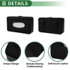 Unique Bargains Universal Car Tissue Holder Mask Holder Tissues Box Cover Car Backseat Extra Large Tissue Organization Faux Leather Black - 4 of 4