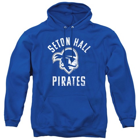 Seton Hall University Official Pirates Logo Unisex Adult Pull over Hoodie royal Blue Medium Target