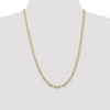 Black Bow Jewelry 4mm, 10k Yellow Gold, Concave Figaro Chain Necklace - 2 of 4