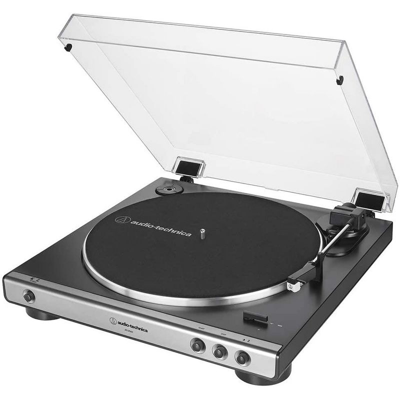 Audio-Technica AT-LP60X-GM Fully Automatic Belt-Drive Stereo Turntable, Gunmetal/Black, 4 of 5