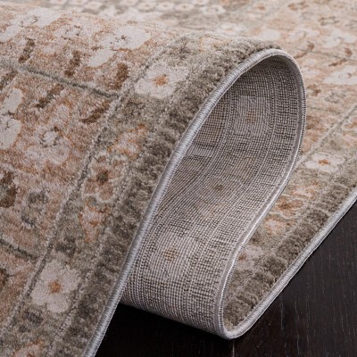 Willow Sage and Beige 4' x 6' Synthetic Oriental Area Rug