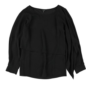 Alfani Womens Asymmetrical Overlay Pullover Blouse - 1 of 2