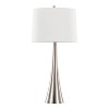 LumiSource (Set of 2) Diana 29" Contemporary Table Lamps Brushed Nickel with White Linen Shade - image 2 of 4