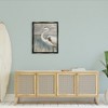 Stupell Industries Heron Bird Abstract Marshland Coast Black Floater Framed Canvas Wall Art - 2 of 4
